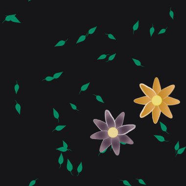 Çiçeksiz arka plan, vektör illüstrasyonu