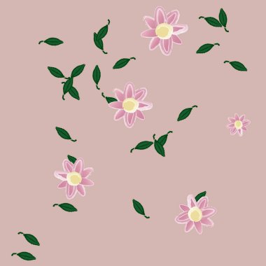 Çiçeksiz arka plan, vektör illüstrasyonu