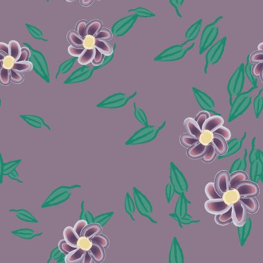 Yaprakları pürüzsüz arkaplan, vektör illüstrasyonu