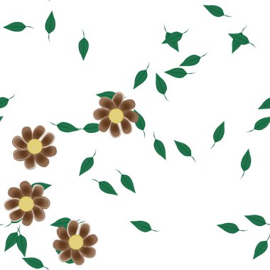 Çiçeksiz arka plan, vektör illüstrasyonu