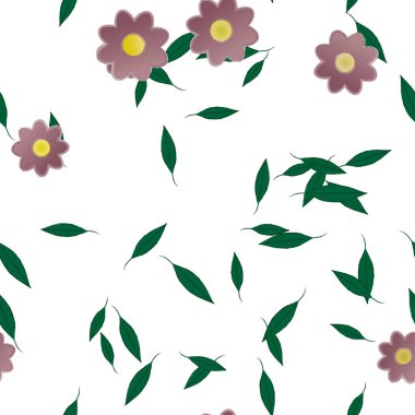 Çiçeksiz arka plan, vektör illüstrasyonu