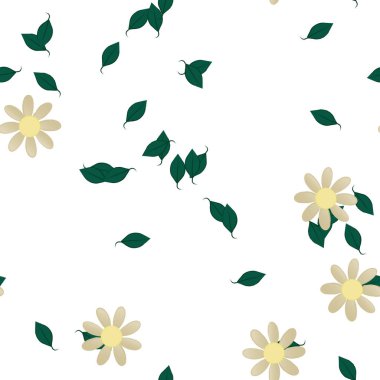 Çiçeksiz arka plan, vektör illüstrasyonu