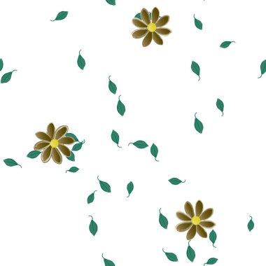 Çiçeksiz arka plan, vektör illüstrasyonu