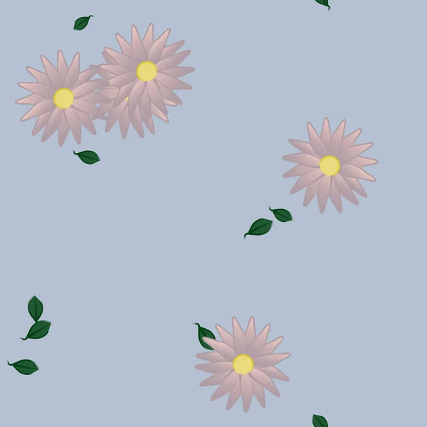 Hermoso Fondo Sin Costura Floral Ilustración Vectores — Vector de stock