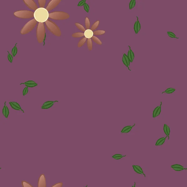 Fundo Sem Costura Floral Bonito Ilustração Vetorial — Vetor de Stock