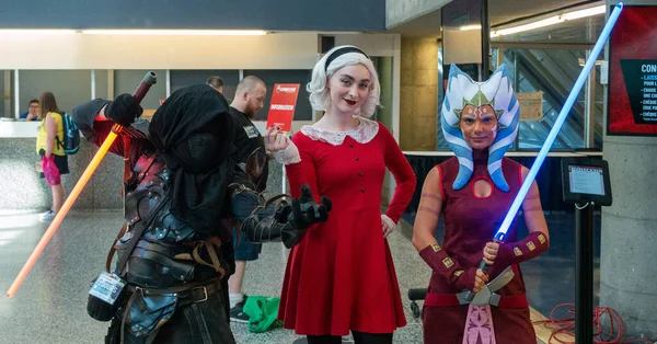 カナダ ケベック州モントリオール 2019年7月7日 Comiccon Cosplayers — ストック写真