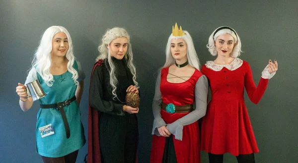 Montreal Quebec Kanada Lipca 2019 Comiccon Cosplayers Ensemble — Zdjęcie stockowe