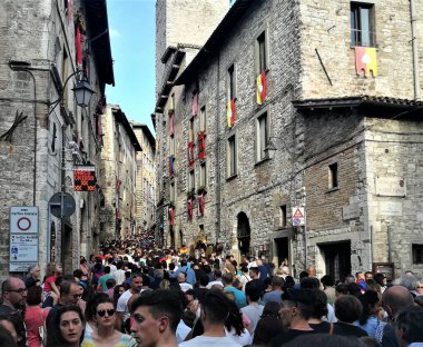 GUBBIO, İtalya - 2 Haziran 2018: 
