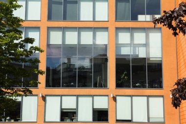 Ofis binası. Windows, Moskova, Rusya Federasyonu.