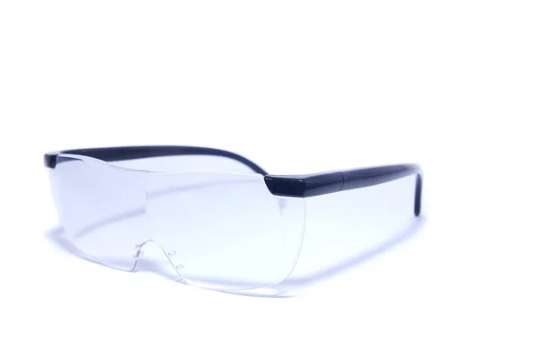Stötsäkra Skyddsglasögon Vit Transparent — Stockfoto