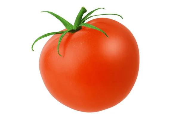 Tomaat Geïsoleerd Een Witte Achtergrond Kleine Zoete Tomaat Volledige Scherptediepte — Stockfoto