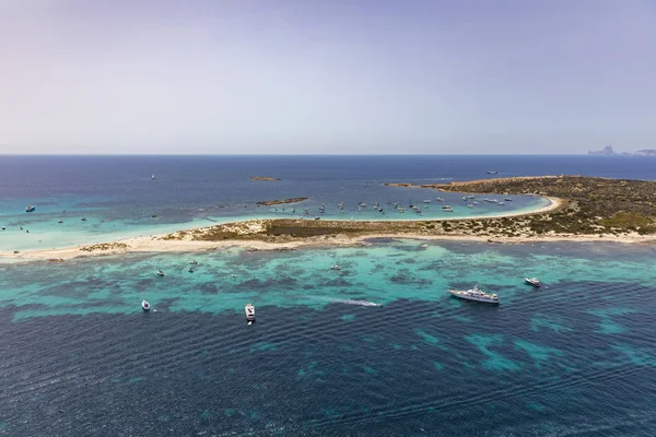 Formentera mer, espagne, vue aérienne Images De Stock Libres De Droits