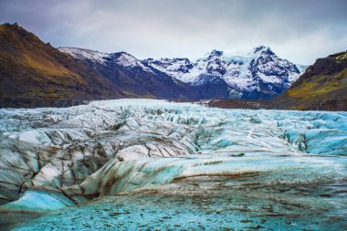 Vatnajokull Milli Parkı, İzlanda, alan üç ulusal parkları Vatnajokull buzul, Skaftafell ve Jokulsargljufur dahil