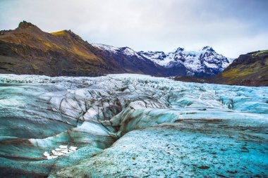 Vatnajokull Milli Parkı, İzlanda, alan üç ulusal parkları Vatnajokull buzul, Skaftafell ve Jokulsargljufur dahil