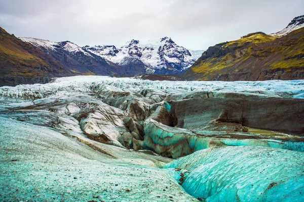 Vatnajökull Nationalpark Tre Nationalparker Island Området Inkluderar Vatnajökull Glaciären Skaftafell — Stockfoto