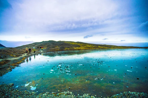 Vatnajökull Nationalpark Tre Nationalparker Island Området Inkluderar Vatnajökull Glaciären Skaftafell — Stockfoto