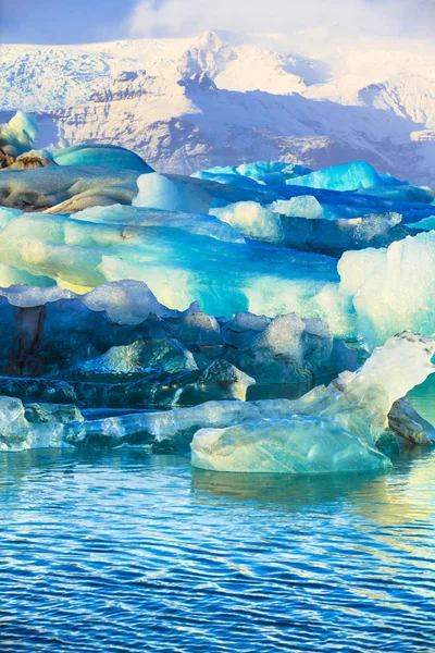 Glaciärlagunen Glacial River Lagoon Stor Issjö Utkanten Vatnajökull Nationalpark Sydöstra — Stockfoto