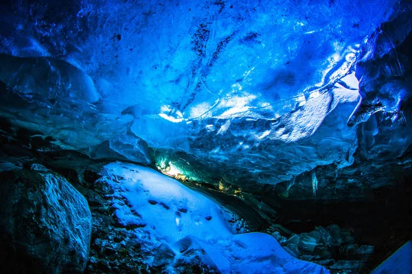 Eishöhle Natürliche Phänomene Gletschern Winter Durch Wasser Durch Oder Unter — Stockfoto