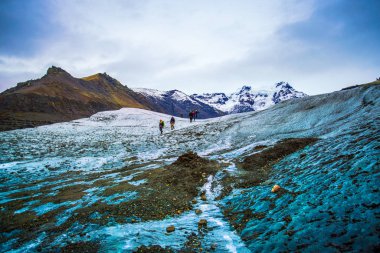 Vatnajokull Milli Parkı, İzlanda, alan üç ulusal parkları Vatnajokull buzul, Skaftafell ve Jokulsargljufur dahil