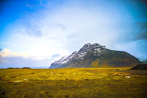 Бічний Вид Маршруту Або Кільцевої Дороги Hringvegur Природою Краєвид Ісландія — стокове фото