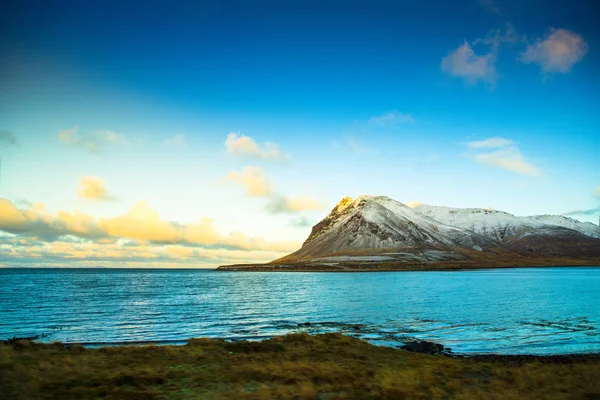 Seitenansicht Der Route Oder Ringstraße Hringvegur Island — Stockfoto