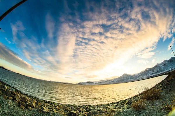 Boční Pohled Trasu Nebo Okružní Cestu Hringvegur Island — Stock fotografie