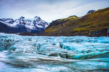 Vatnajokull Milli Parkı, İzlanda, alan üç ulusal parkları Vatnajokull buzul, Skaftafell ve Jokulsargljufur dahil