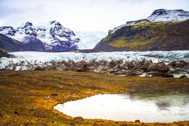 Vatnajokull Milli Parkı, İzlanda, alan üç ulusal parkları Vatnajokull buzul, Skaftafell ve Jokulsargljufur dahil