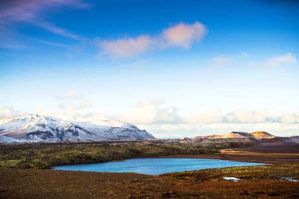 Vue Latérale Route Périphérique Hringvegur Islande — Photo