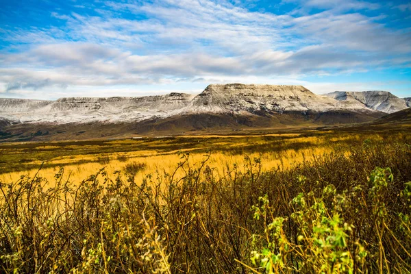 Seitenansicht Der Route Oder Ringstraße Hringvegur Island — Stockfoto