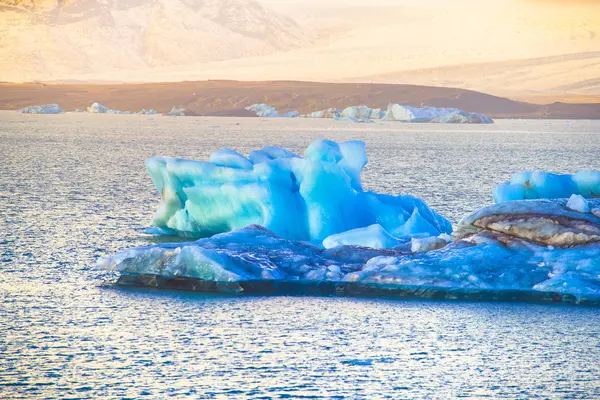 Jokulsarlon Gletscherlagune Ein Großer Gletschersee Rande Des Vatnajokull Nationalparks Südosten — Stockfoto