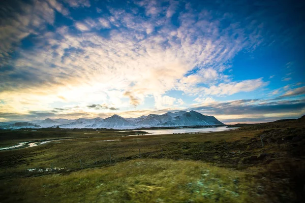 Vista Lateral Ruta Ring Road Hringvegur Islandia — Foto de Stock