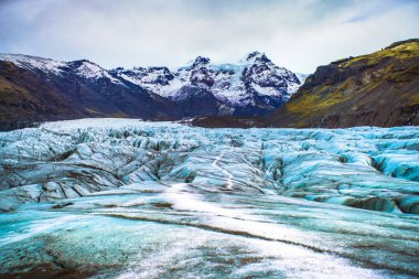 Vatnajokull Milli Parkı, İzlanda, alan üç ulusal parkları Vatnajokull buzul, Skaftafell ve Jokulsargljufur dahil