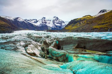 Vatnajokull Milli Parkı, İzlanda, alan üç ulusal parkları Vatnajokull buzul, Skaftafell ve Jokulsargljufur dahil