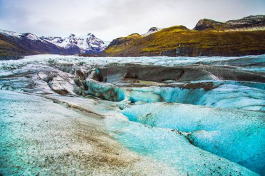 Vatnajokull Milli Parkı, İzlanda, alan üç ulusal parkları Vatnajokull buzul, Skaftafell ve Jokulsargljufur dahil