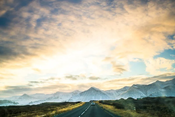 Route Ring Road Hringvegur Una Carretera Nacional Que Recorre Islandia — Foto de Stock