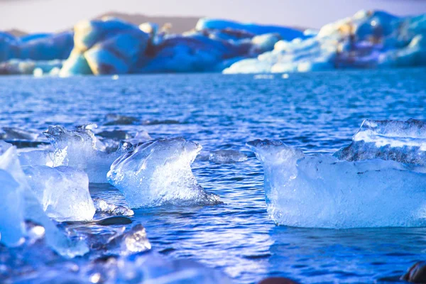 Jokulsarlon Gletscherlagune Ein Großer Gletschersee Rande Des Vatnajokull Nationalparks Südosten — Stockfoto