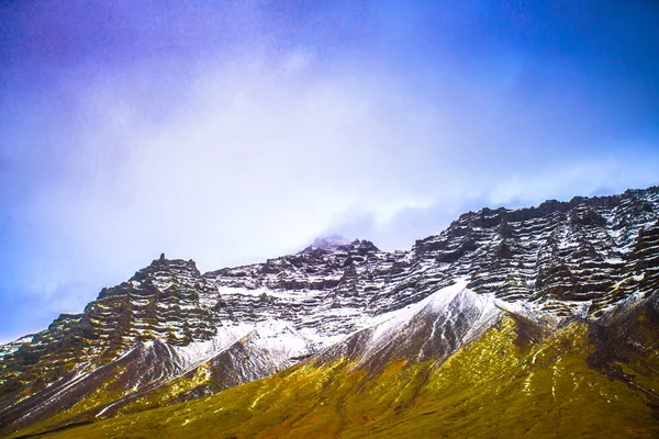 Side View Route Ring Road Hringvegur Nature Landscape Background Iceland — Stock Photo, Image