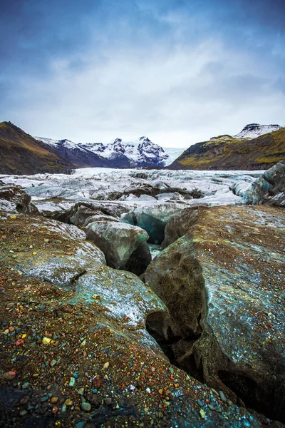 Εθνικού Πάρκου Vatnajokull Ένα Από Τρία Εθνικά Πάρκα Στην Ισλανδία — Φωτογραφία Αρχείου