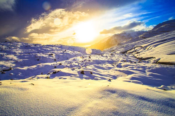 Vatnajokull Glacier Vatnajokull National Park Location Ice Cave Explorer Iceland Stock Picture