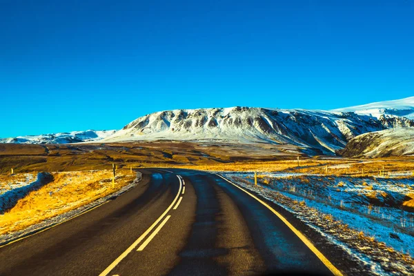 Route Ring Road Hringvegur Una Carretera Nacional Que Recorre Islandia — Foto de Stock