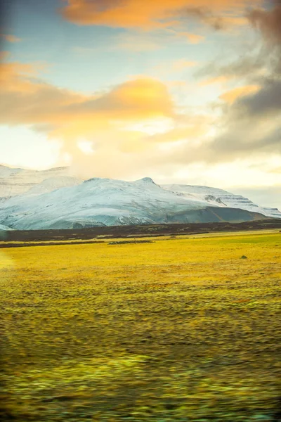 Боковий Вид Маршрут Або Кільцева Дорога Hringvegur Ісландія — стокове фото