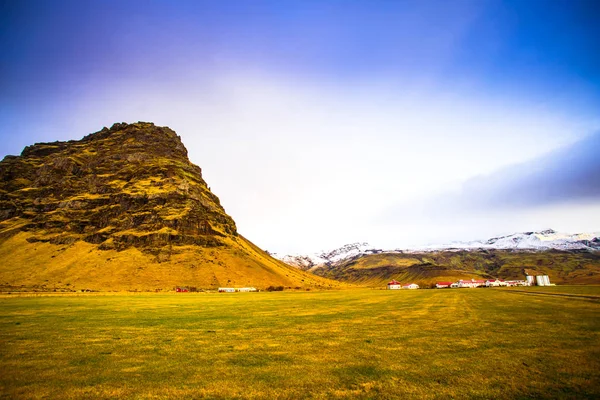 Eyjafjallajokull Eiland Berg Gletsjer Een Van Kleinere Ijsjes Van Ijsland — Stockfoto