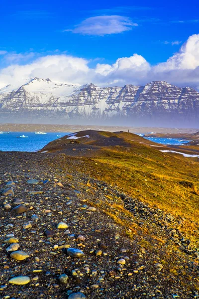 Jokulsarlon 남동부 아이슬란드에서 Vatnajokull 공원의 가장자리에 — 스톡 사진