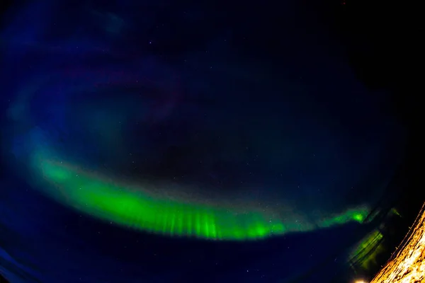 Aurora Borealis Luci Del Nord Volte Chiamata Luci Polari Esposizione — Foto Stock