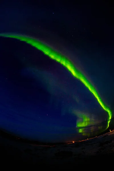 Aurora Borealis Luci Del Nord Volte Chiamata Luci Polari Esposizione — Foto Stock