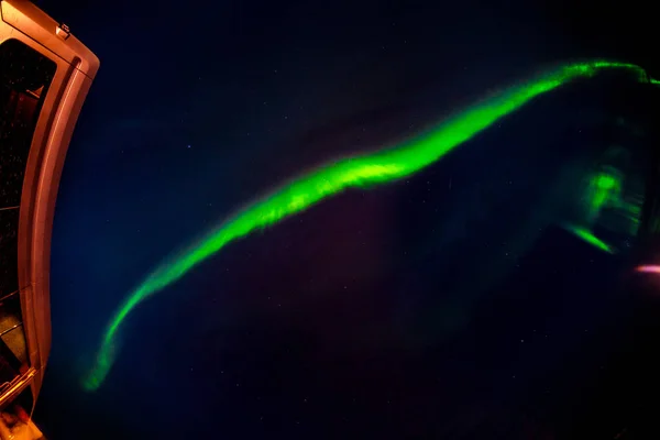 Aurora Borealis Norrsken Ibland Kallad Polar Lights Naturlig Ljusdisplay Earths — Stockfoto