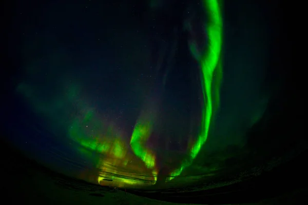 Aurora Borealis Norrsken Ibland Kallad Polar Lights Naturlig Ljusdisplay Earths — Stockfoto