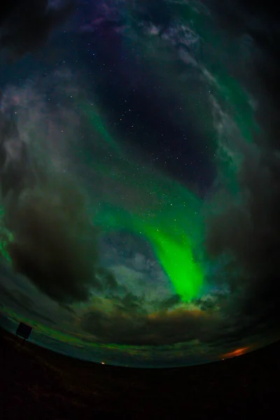 Aurora Borealis Luzes Norte Por Vezes Referida Como Luzes Polares — Fotografia de Stock