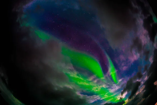 Aurora Borealis Noorderlicht Soms Aangeduid Als Polar Lights Een Natuurlijk — Stockfoto